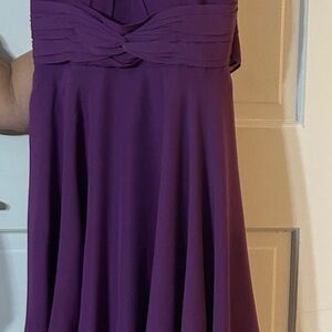 Elegant Purple Sleeveless Dress